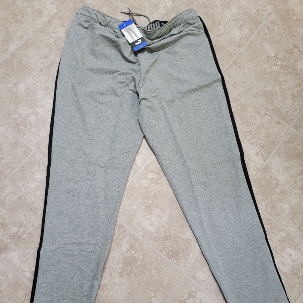 NEW Puma Mens L Training Pants Athletic Grey - Picture 11 of 11